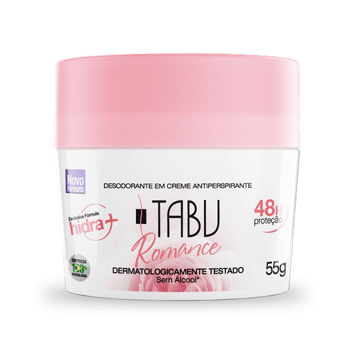 Desodorante Tabu Creme Romance - 55g