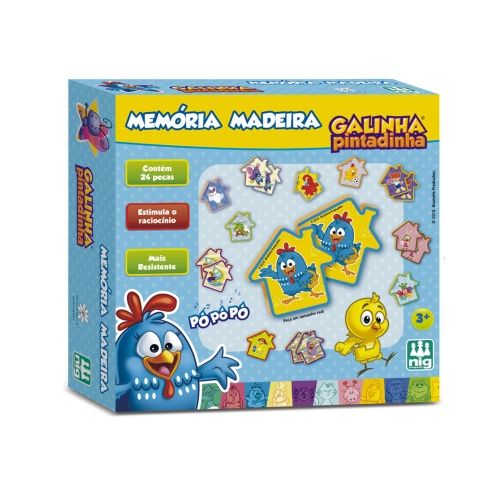 Jogo da Memória Galinha Pintadinha com 24 Peças