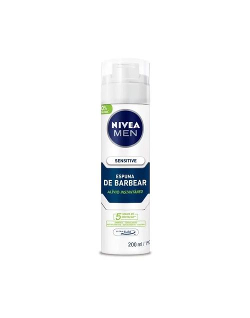 Espuma de Barbear Nivea Men Sensitive - 193g