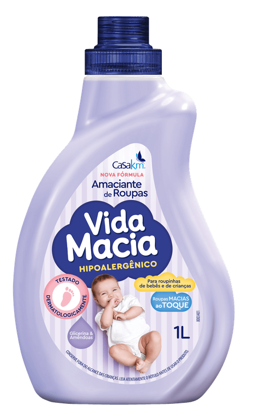 Amaciante de Roupas Vida Macia Glicerina e Amendôas - 1L