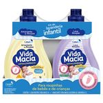 Kit Vida Macia Lava Roupas + Amaciante Glicerina e Camomila - 1L