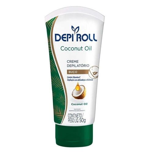 Creme Depilatório Buço Coconut Oil Depiroll - 50g
