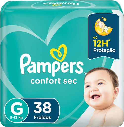 Fralda Pampers Confort Sec Tamanho G - 38 Uni