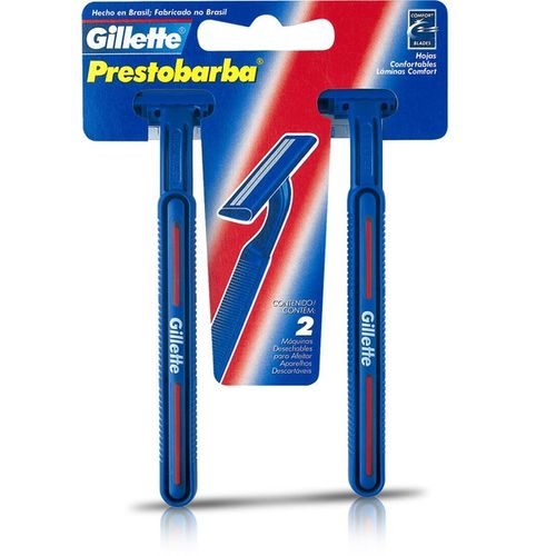 Aparelho de Barbear Gillette Prestobarba Regular - 2 Uni
