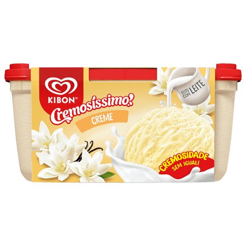 Sorvete Kibon Cremosíssimo Creme - Pote 1,5L