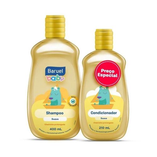 Kit Baruel Baby Shampoo Suave + Condicionador Suave