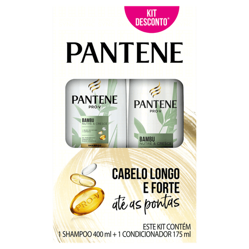 Kit Shampoo e Condicionador Pantene - Bambu Nutre e Cresce
