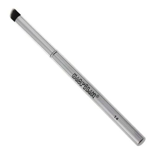 Pincel de Maquiagem Precisão Kabuki Chanfrado Linha Silver S14 - Macrilan