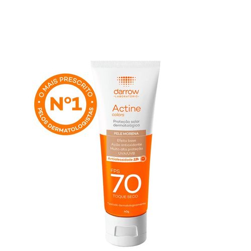 Protetor Solar Actine Colors FPS 70 Pele Morena - 40g