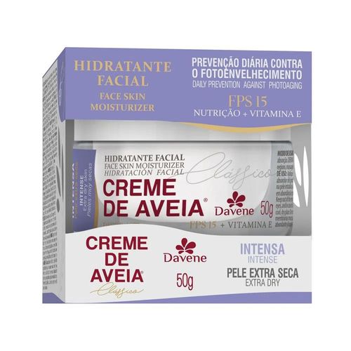 Hidratante Facial Creme de Aveia Intensa Davene - 50g