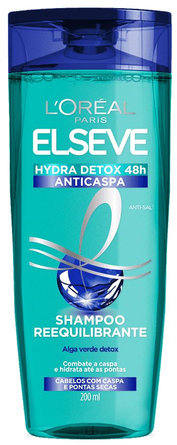 Shampoo Elseve Hydra Detox Anti Caspa - 200ml