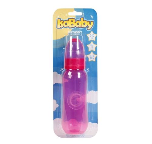Mamadeira IsaBaby Ortodôntica Rosa - 240ml