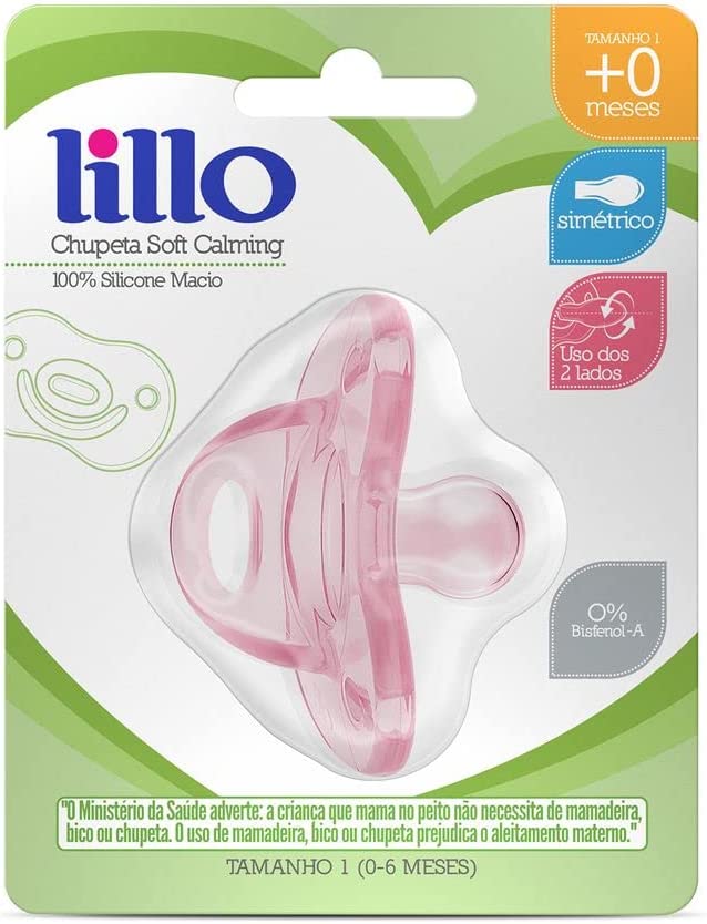 Chupeta Lillo Soft Comfort Tam.1 Rosa - drogariacatarinense
