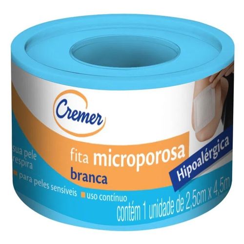 Fita Cremer Microporosa - 2,5mm x 4,5m