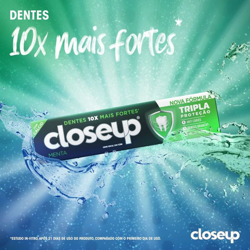 Creme Dental Closeup Tripla Proteção Menta - 70g
