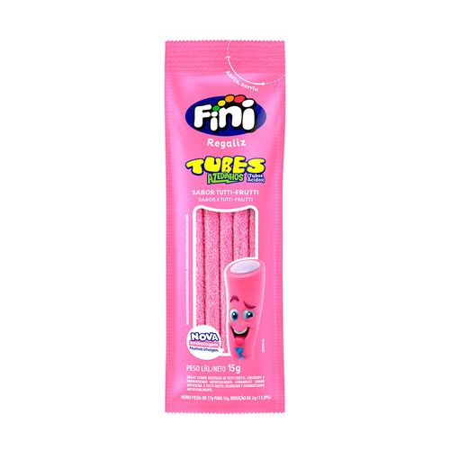 Bala Fini Tubes Tutti Frutti Azedinho - 15g