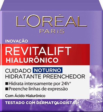 Creme Noturno Hialurônico Revitalift - Loreal