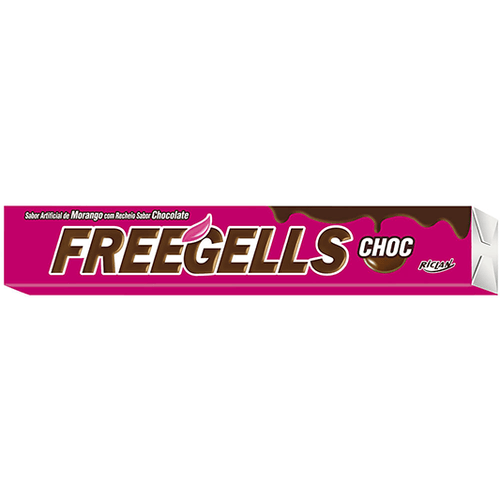 Bala Freegells Sabor Morango e Chocolate - Riclan