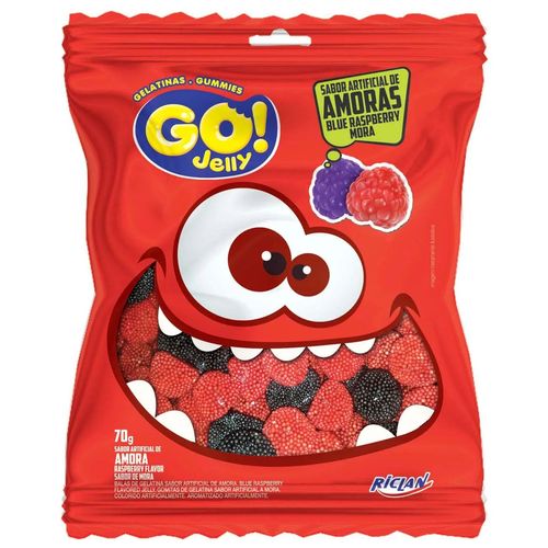 Bala Go Jelly Gelatina Amora - 70g