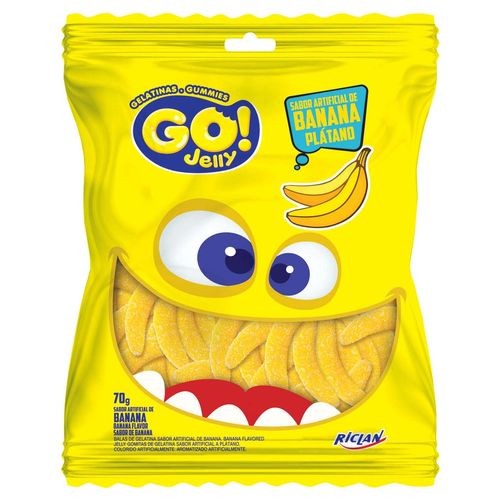 Bala Go Jelly Gelatina Banana - 70g
