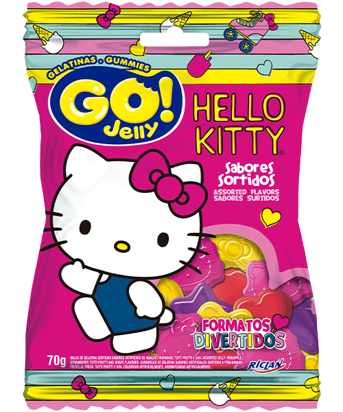 Bala Go Jelly Gelatina Hello Kitty - 70g