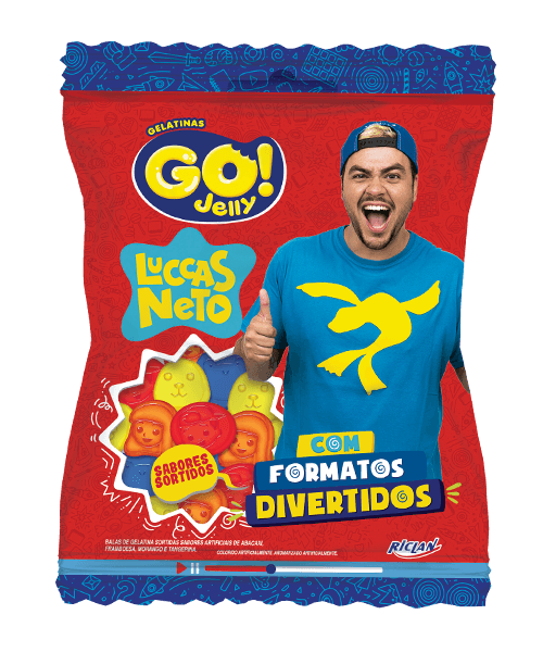 Bala Go Jelly Gelatina Luccas Neto - 70g