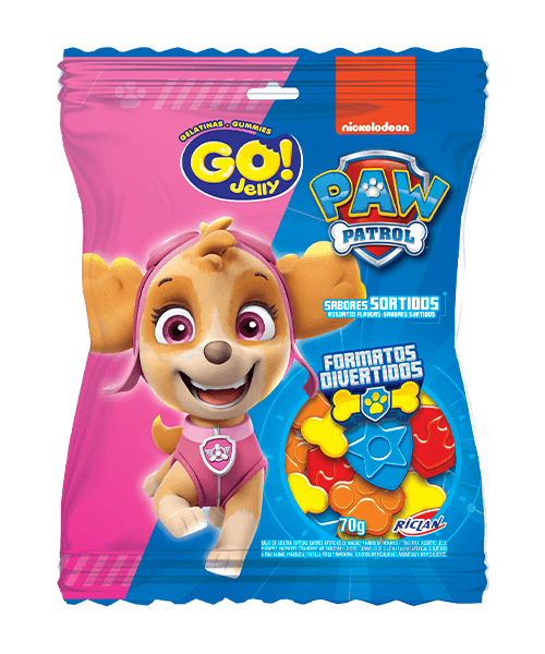 Bala Go Jelly Gelatina Patrulha Canina - 70g