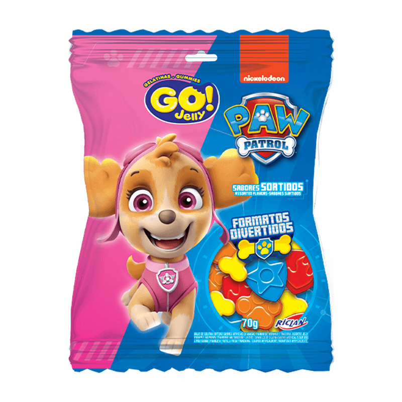 Bala Go Jelly Gelatina Patrulha Canina - 70g
