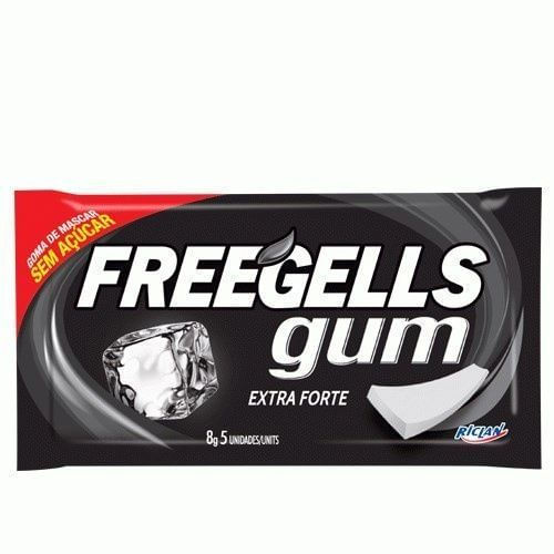 Chiclete Freegells Gum Extra Forte - Sem Açúcar