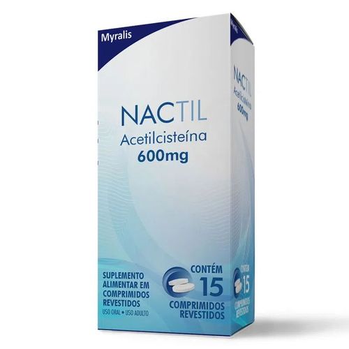 Suplemento Alimentar Nactil 600mg com 15 Comprimidos - Myralis