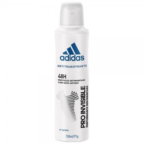 Desodorante Adidas Aerossol Feminino Pro Invisible - 150ml