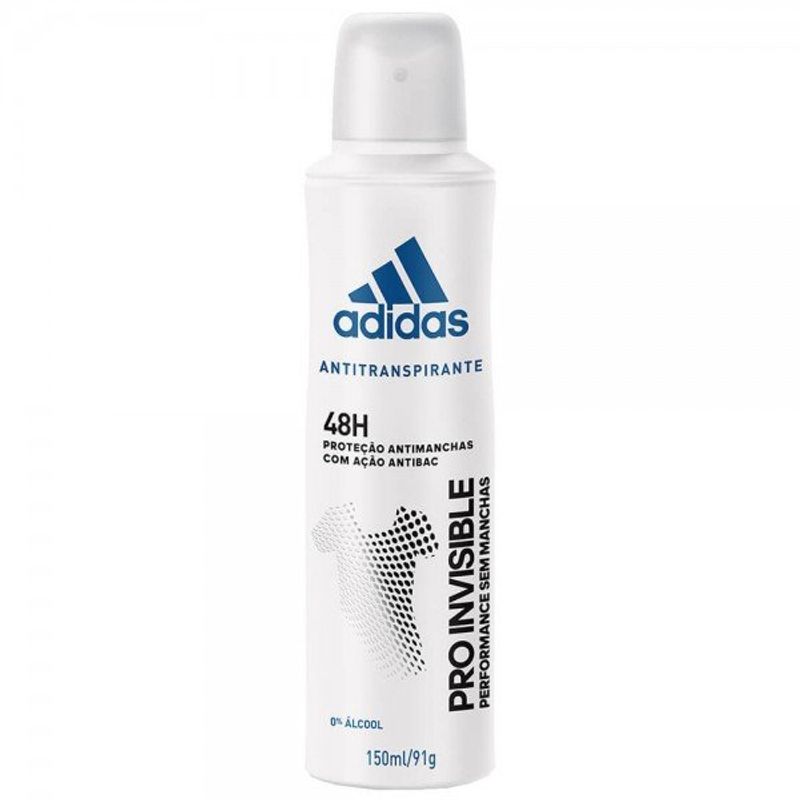 Desodorante Adidas Aerossol Feminino Pro Invisible - 150ml