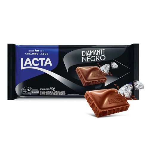 Barra de Chocolate Diamante Negro Lacta - 80g
