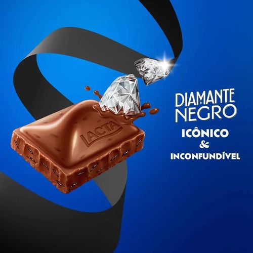 Barra de Chocolate Diamante Negro Lacta - 80g