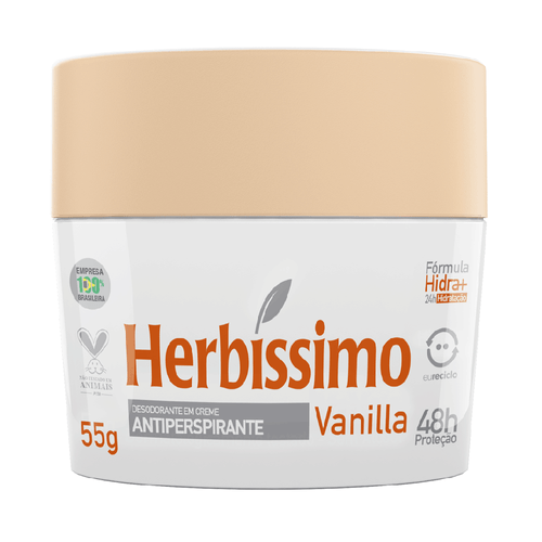 Desodorante Herbíssimo Creme Vanilla - 55g