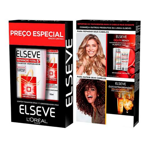 Kit Shampoo e Condicionador Elseve - Reparação Total 5
