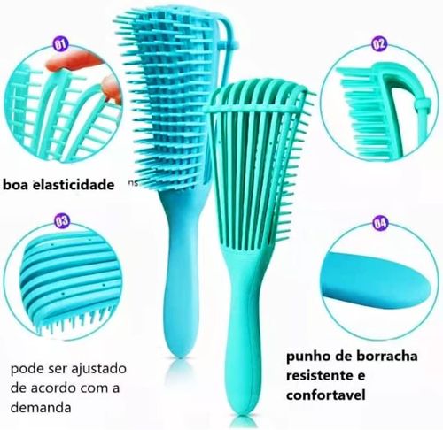 Escova de Cabelo Polvo Multifuncional - Desembaraçadora Anti-Quebra