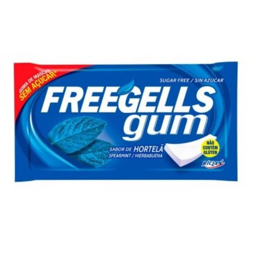 Chiclete Freegells Gum Hortelã - Sem Açúcar