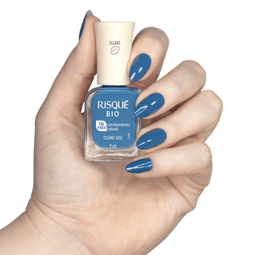 Esmalte Risqué Bio Cremoso Oceano Azul - 9ml