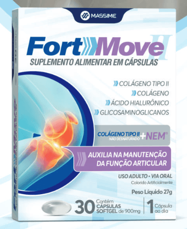 Fort-Move com 30 Comprimidos - Mássime