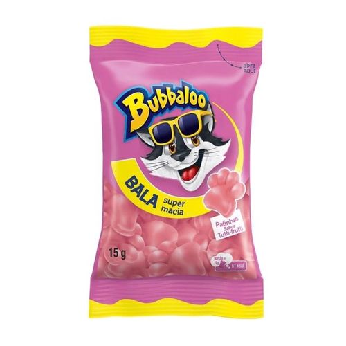 Bala Bubbaloo Tutti-Frutti - 15g