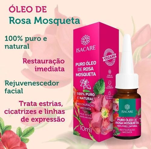 Óleo de Rosa Mosqueta Isacare - 10ml