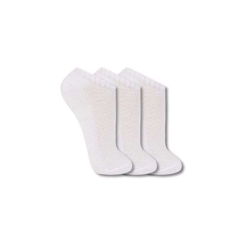 Meia Trifil Cano Curto Esportiva Branca Tamanho M - 3 Uni