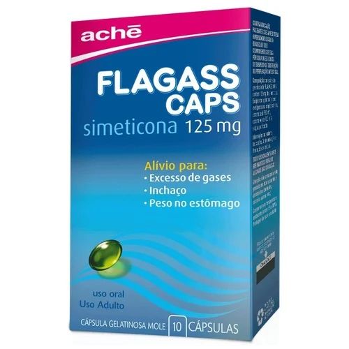 Flagass 125mg - 10 Cápsulas