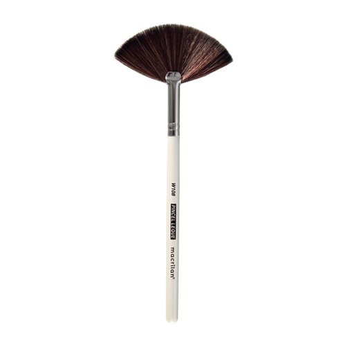 Pincel de Maquiagem Profissional Leque W108 - Macrilan