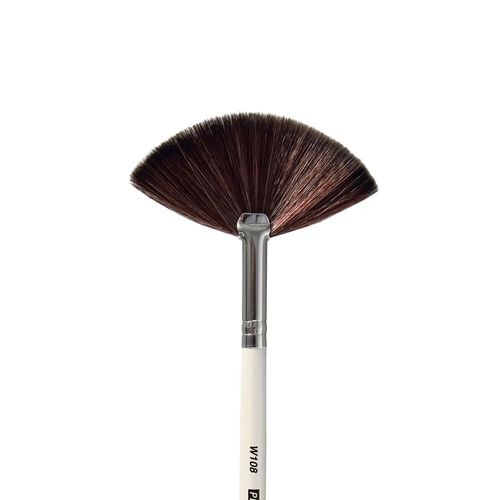 Pincel de Maquiagem Profissional Leque W108 - Macrilan