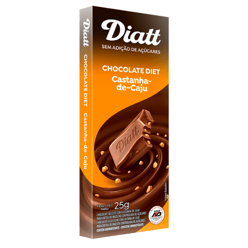 Chocolate Castanha de Caju Diatt - 25g