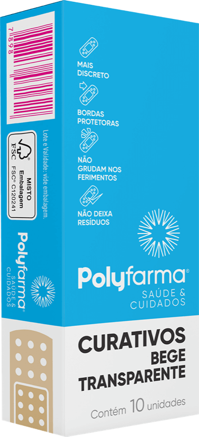 Curativo Polyfarma Bege - 10 Uni
