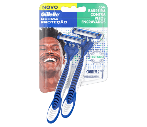 Aparelho de Barbear Gillette Derma Proteção - 2 Unidade