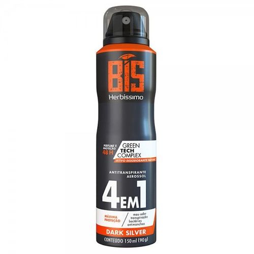 Desodorante Bis Aerossol Herbíssimo Dark Silver - 150ml